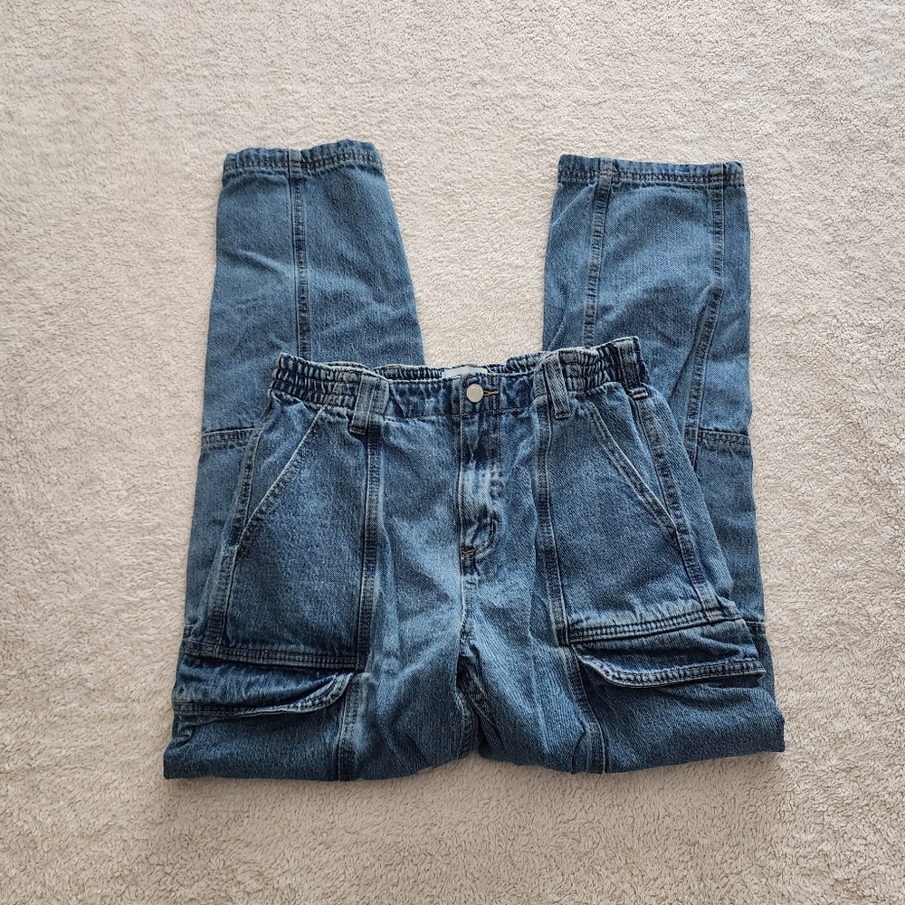 RSQ Cargo Jeans, Women's Size 28, GUC - Medium Wash